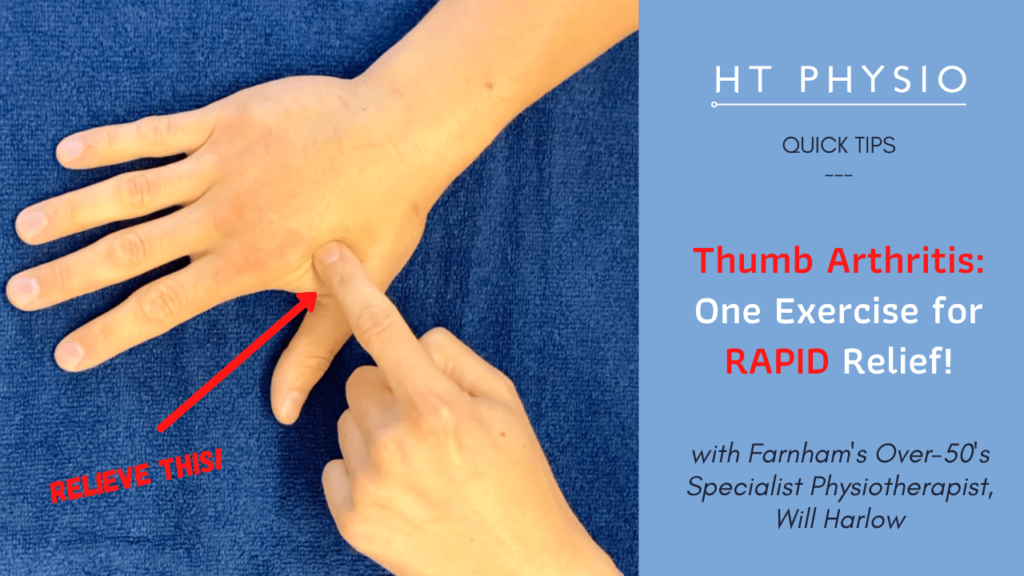 Thumb Arthritis One Exercise For Rapid Relief Quick Tips Ht Physio