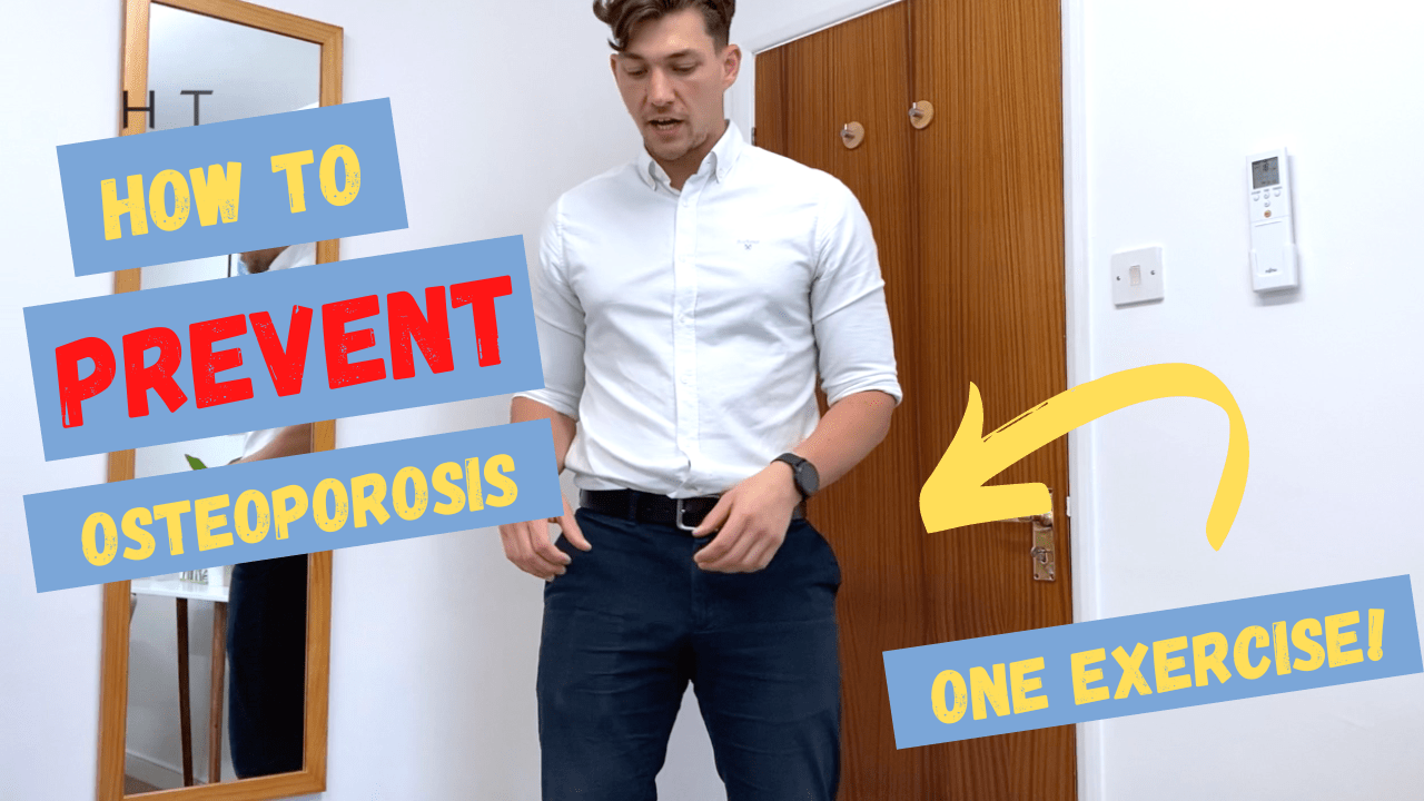 In this episode, Farnham's leading over-50's physiotherapist, Will Harlow, reveals a simple daily exercise that can be used to help prevent osteoporosis!
