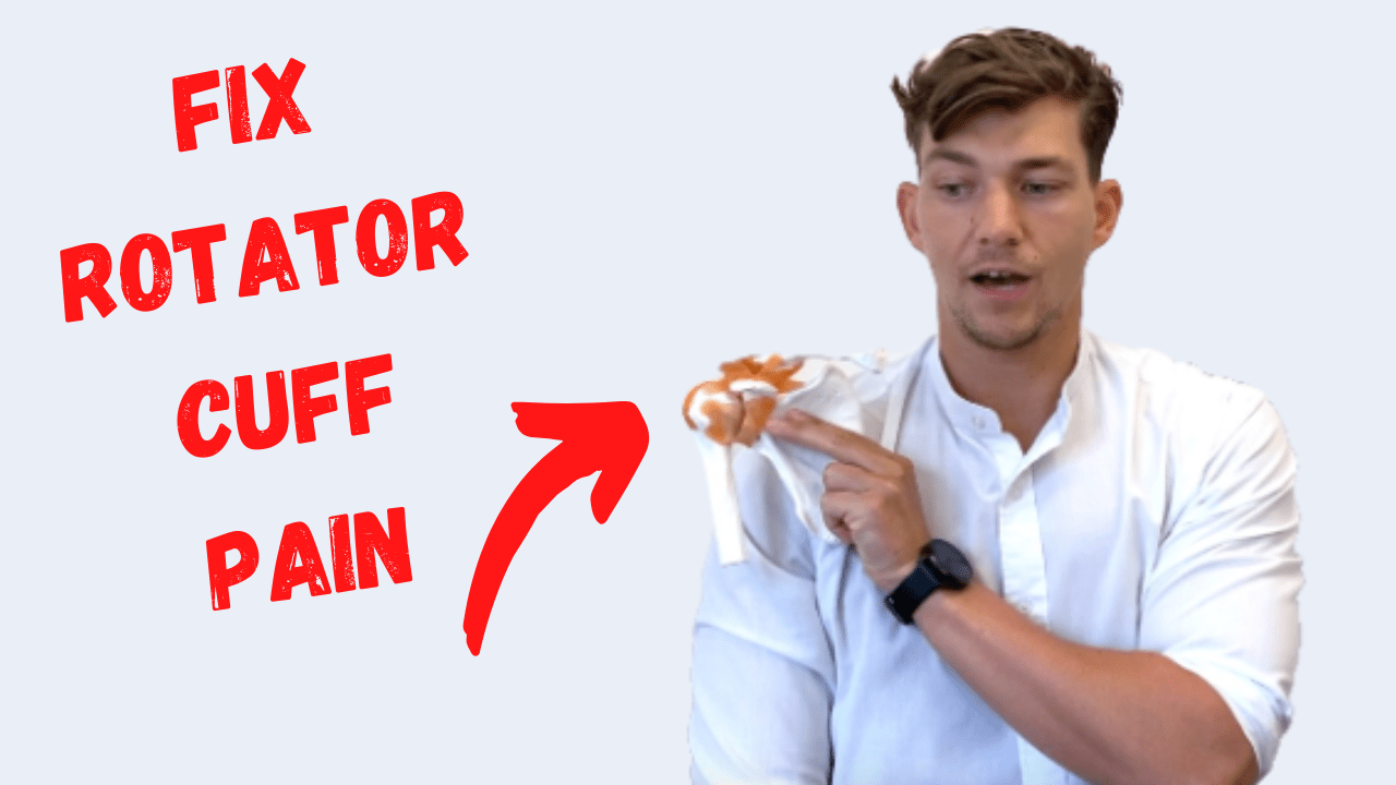Will Harlow demonstrates one simple exercise to do at home that can help to resolve rotator cuff shoulder pain!