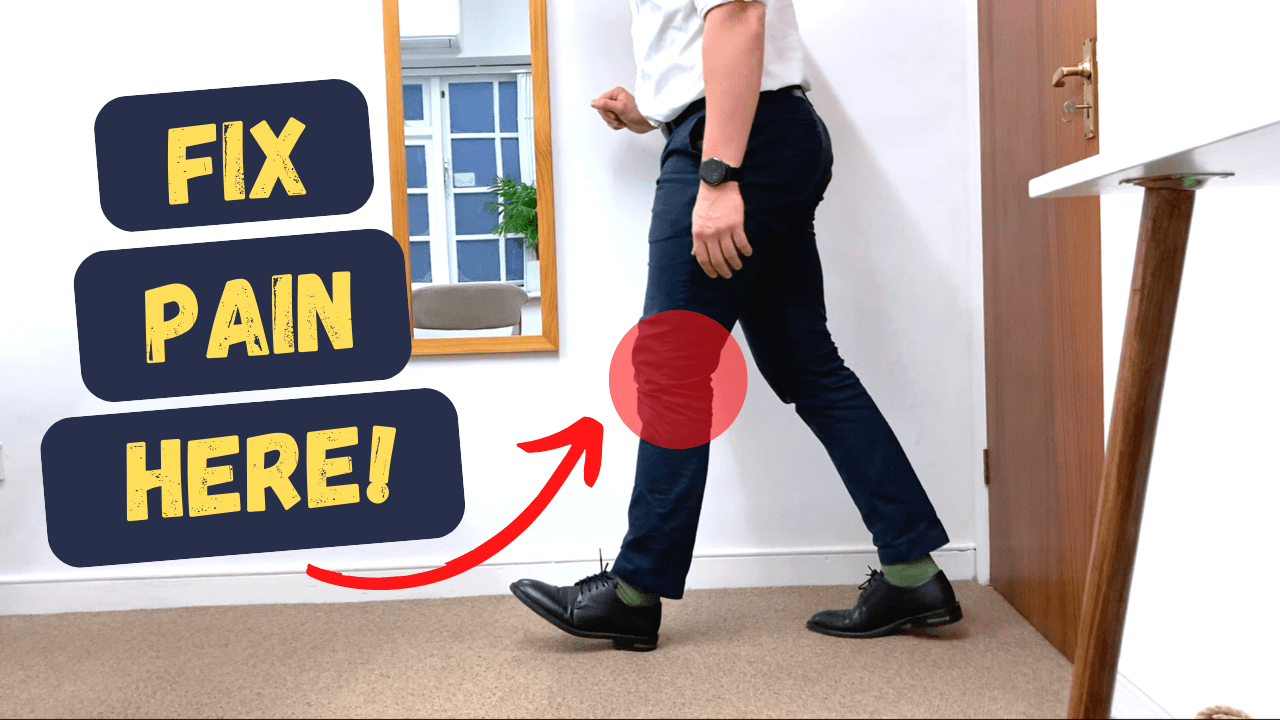 In this video, you'll learn what causes knee pain when walking, 5 mistakes people make that make their knee more painful when walking and how to fix it.