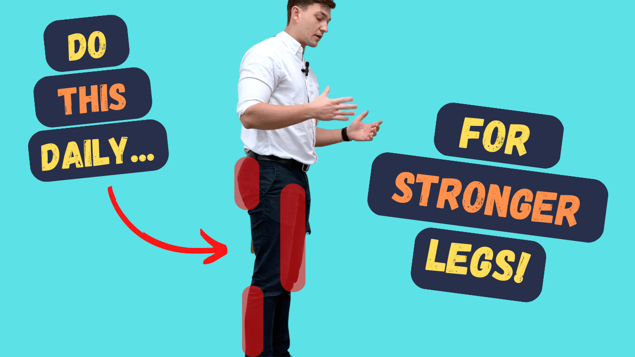 In this episode, Farnham's leading over-50's physiotherapist, Will Harlow, reveals three simple bodyweight exercises that can be done to gain stronger legs in as little as 6 weeks! These exercises are perfect for seniors who want to improve their strength, balance and stability.