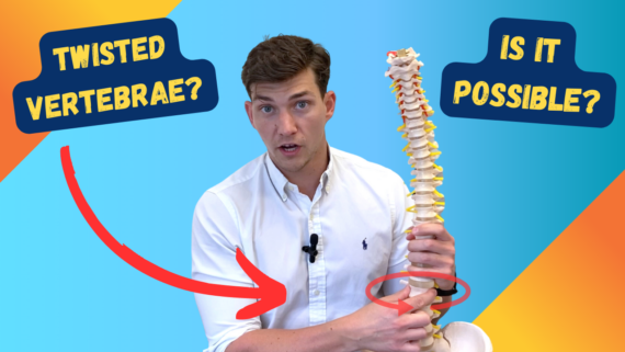 In this episode, Farnham's leading over-50's physiotherapist, Will Harlow, reveals whether it is physically possible to have a "twisted vertebrae" – or whether it is probably something else entirely!