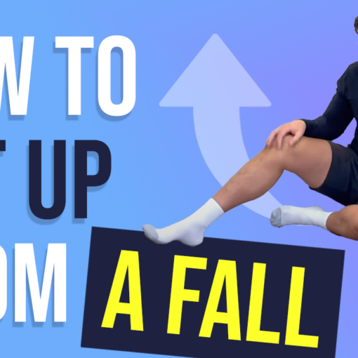 In this episode, Farnham's leading over-50's physiotherapist, Will Harlow, reveals the best way to get up from the floor safely after a fall! This video also demonstrates how to get up after a fall if you have a bad knee or other lower limb injury.