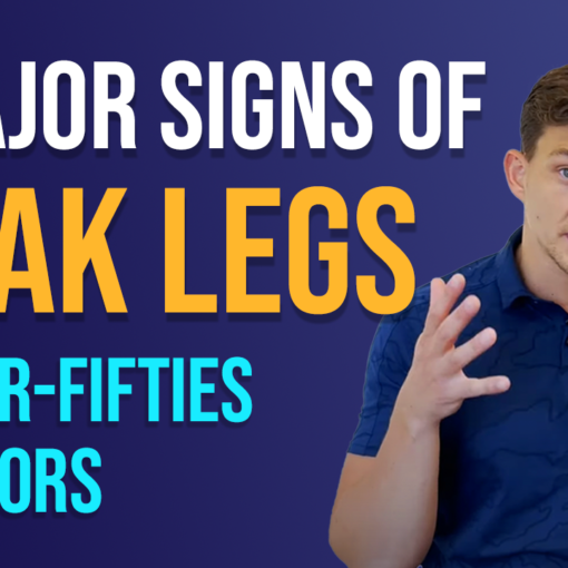 In this episode, Farnham's leading over-50's physiotherapist, Will Harlow, reveals 7 of the major signs of WEAK legs in over-fifties!