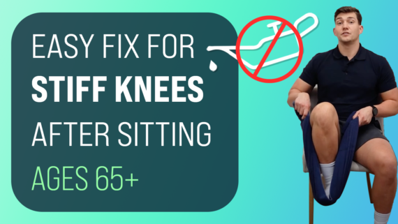 In this episode, Farnham's leading over-50's physiotherapist, Will Harlow, reveals a great way to relieve knee stiffness that comes on after sitting!