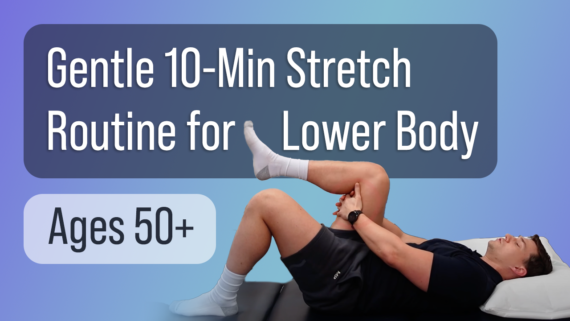 In this episode, Farnham's leading over-50's physiotherapist, Will Harlow, takes you through a gentle lower-body stretch routine perfect for people over the age of fifty!