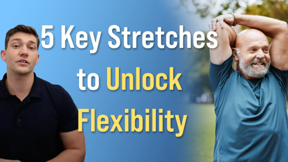 In this episode, Farnham's leading over-50's physiotherapist, Will Harlow, reveals some of the best stretches for unlocking flexibility, perfect for people over the age of fifty!