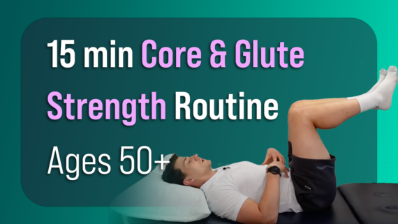 In this episode, Farnham's leading over-50's physiotherapist, Will Harlow, takes you through a 15 min core & glute strength routine, perfect for people over the age of 50 and beginners!