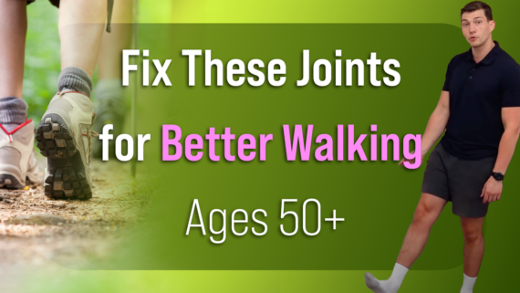 In this video, over-50s specialist physio Will Harlow shows you which joints to fix to improve your walking and exactly how to do it.