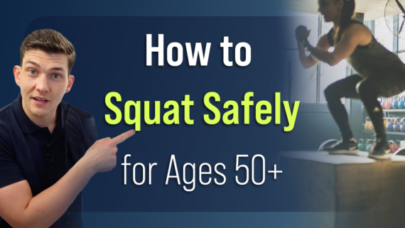 In this episode, Farnham's leading over-50's physiotherapist, Will Harlow, reveals some clever tips to help you squat safely without pain.