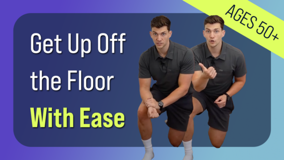 In this episode, Farnham's leading over-50's physiotherapist, Will Harlow, reveals a great program to help you gain the strength and mobility required to get up off the floor.