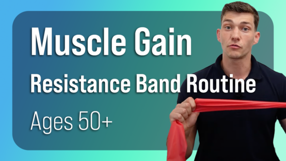 In this episode, Farnham's leading over-50's physiotherapist, Will Harlow, takes you through a muscle gain resistance band routine perfect for ages 50+!