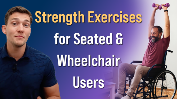 In this episode, Farnham's leading over-50's physiotherapist, Will Harlow, reveals 5 great strength exercises for people who can't stand and wheelchair users.