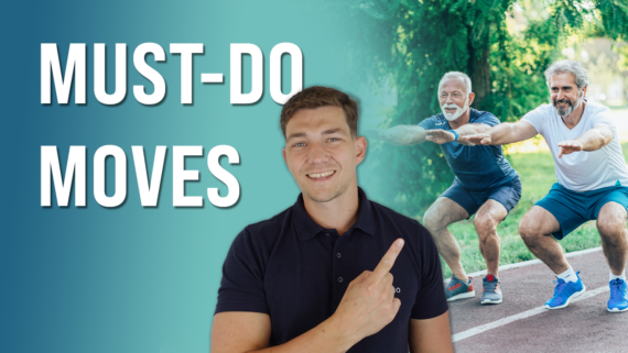 In this episode, Farnham's leading over-50's physiotherapist, Will Harlow, reveals 2 life-changing mobility exercises, perfect for ages 65+!